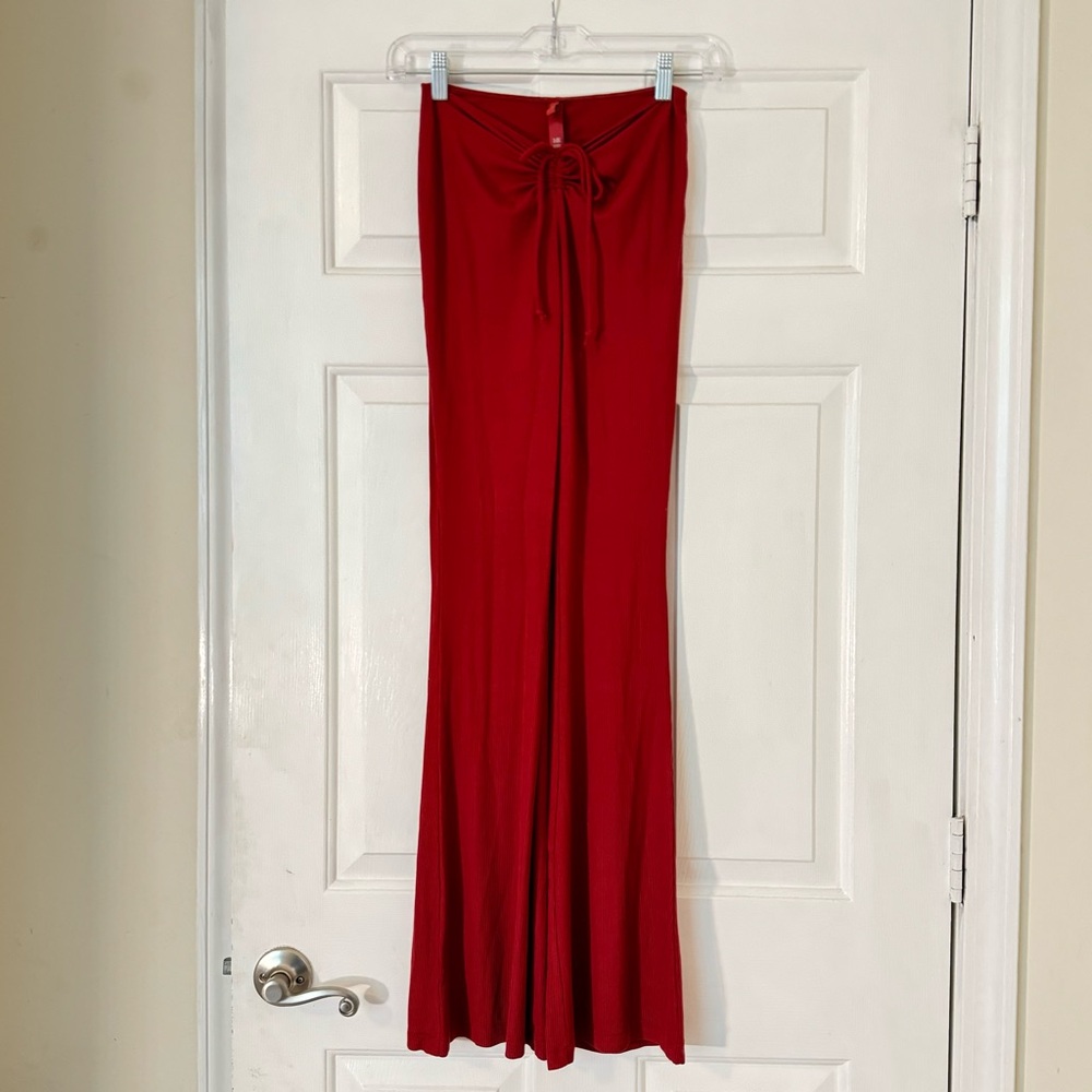 SKIMS Soft Lounge Ruched Pant in Brick
